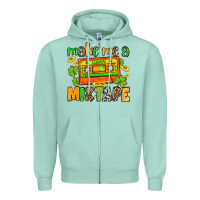 Seafoam Make me a mixtape St. Patrick's Day Zipper Hoodie - OliviaCreatesArt