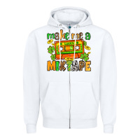 White Make me a mixtape St. Patrick's Day Zipper Hoodie - OliviaCreatesArt