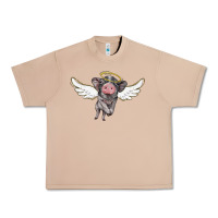 Burro angel baby pig Urban Heavy Tee - BarkalooDesign