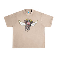 French Oak angel baby pig Urban Heavy Tee - BarkalooDesign