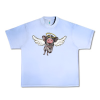 Grape Ice angel baby pig Urban Heavy Tee - BarkalooDesign
