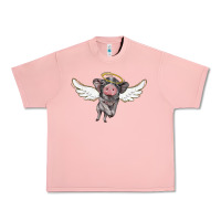Salmon angel baby pig Urban Heavy Tee - BarkalooDesign