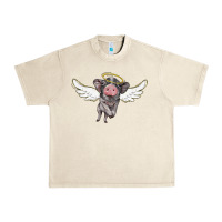 Sandshell angel baby pig Urban Heavy Tee - BarkalooDesign