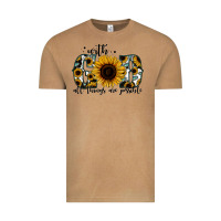 Vintage Camel with god all things are possible sunflower Vintage Tee - Jasminsmagicworld