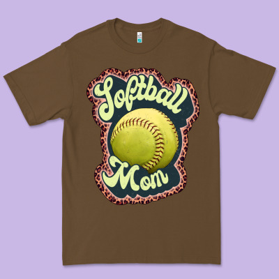 Softball Mom Premium Tee Designed By Jahusdesignshop