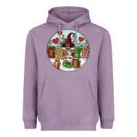 Lavender Christmas Gnome Heavyweight Hoodie - FaDigitalArtStudio