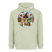 Matcha Christmas Gnome Heavyweight Hoodie - FaDigitalArtStudio