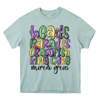 Arona beads parades crawfish king cake mardi gras Heavy Core Tee - MaliasSmallBusiness