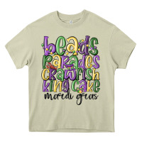 Mossy beads parades crawfish king cake mardi gras Heavy Core Tee - MaliasSmallBusiness