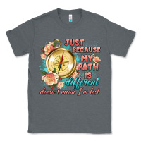 Charcoal Heather just because my path is different Classic Tee - Artiststas