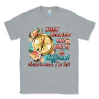 Heather Grey just because my path is different Classic Tee - Artiststas