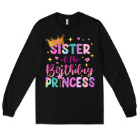 Black sister of the birthday princess Long Sleeve Tee - NancyCooperArtShop