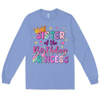 Colony Blue sister of the birthday princess Long Sleeve Tee - NancyCooperArtShop