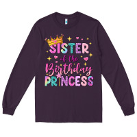 Plum sister of the birthday princess Long Sleeve Tee - NancyCooperArtShop