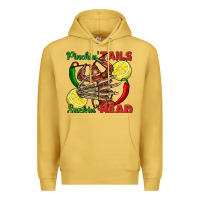 Antique Gold Pinchin' tails suckin' head crawfish Premium Hoodie - FaDigitalArtStudio