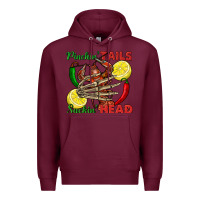 Burgundy Pinchin' tails suckin' head crawfish Premium Hoodie - FaDigitalArtStudio
