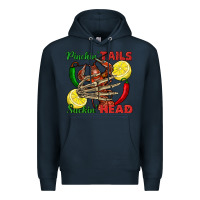 Navy Pinchin' tails suckin' head crawfish Premium Hoodie - FaDigitalArtStudio