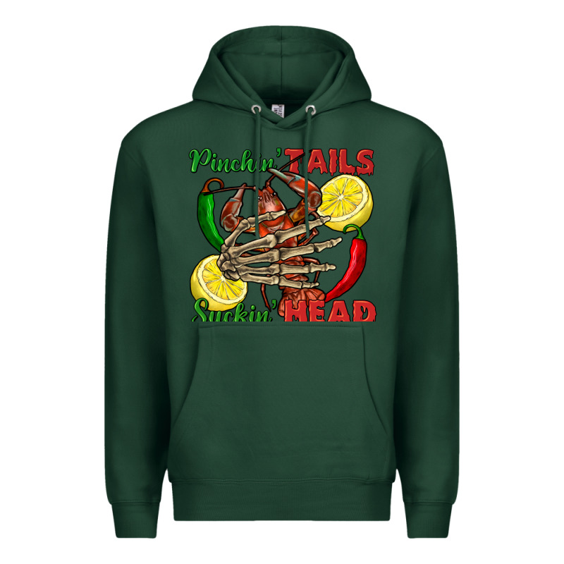 Pinchin' Tails Suckin' Head Crawfish Premium Hoodie by FaDigitalArtStudio | Teevron