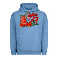 Pigment Pebble Blue hot mom summer watermelon Urban Hoodie - RacoonDesign