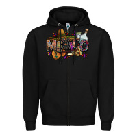Black Mexico Zipper Hoodie - FaDigitalArtStudio