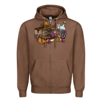 Chestnut Mexico Zipper Hoodie - FaDigitalArtStudio