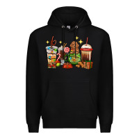 Black Christmas coffee cups with Poodle Premium Hoodie - RanaPortraitStore