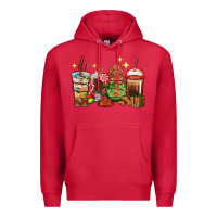 Cardinal Christmas coffee cups with Poodle Premium Hoodie - RanaPortraitStore