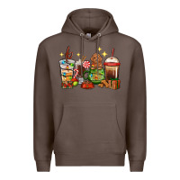 Coffee Christmas coffee cups with Poodle Premium Hoodie - RanaPortraitStore