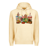 Pina Colada Christmas coffee cups with Poodle Premium Hoodie - RanaPortraitStore