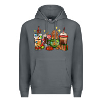 Rock Christmas coffee cups with Poodle Premium Hoodie - RanaPortraitStore