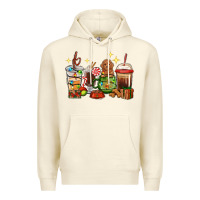 Sandshell Christmas coffee cups with Poodle Premium Hoodie - RanaPortraitStore