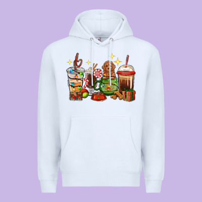 Christmas Coffee Cups With Poodle Premium Hoodie Designed By Ranaportraitstore
