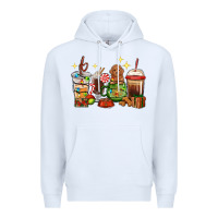 White Christmas coffee cups with Poodle Premium Hoodie - RanaPortraitStore