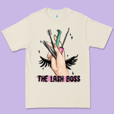 The Lash Boss Premium Tee Designed By Maliassmallbusiness