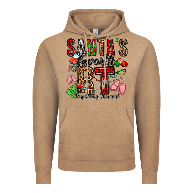 Santa's Favorite Rt Respiratory Therapist Vintage Hoodie by Jasminsmagicworld | Teevron