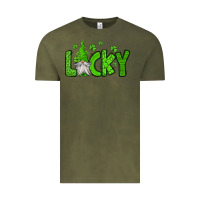 Vintage Olive lucky gnome st patricks day Vintage Tee - Jasminsmagicworld
