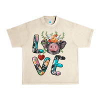 Sandshell pig love Urban Heavy Tee - BarkalooDesign