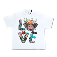 White pig love Urban Heavy Tee - BarkalooDesign