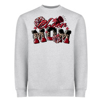 Heather Grey cheer mom  maroon Heavyweight Sweatshirt - CowGirlArtShop