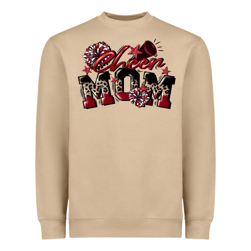 Cheer Mom  Maroon Heavyweight Sweatshirt by CowGirlArtShop | Teevron
