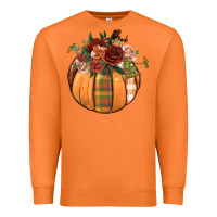 Carrot floral pumpkin Premium Sweatshirt - BundleAndBundleShop