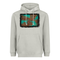 Moon Dust western leopard turquoise glitter tooled leather Heavyweight Hoodie - FaDigitalArtStudio