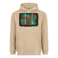 Mushroom western leopard turquoise glitter tooled leather Heavyweight Hoodie - FaDigitalArtStudio