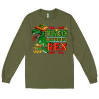 Army Green Tacosaurus Rex Long Sleeve Tee - texasbilliewilder