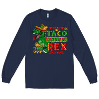 Navy Tacosaurus Rex Long Sleeve Tee - texasbilliewilder