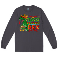Smoke Tacosaurus Rex Long Sleeve Tee - texasbilliewilder