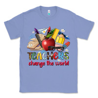 Colony Blue teachers change the world Classic Tee - Artiststas