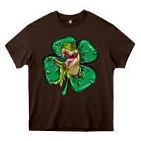 Dinosaur St Patricks Day Heavy Core Tee | Teevron