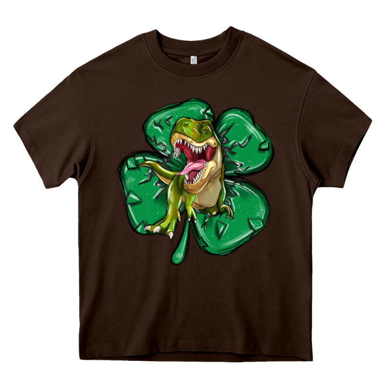 Dinosaur St Patricks Day Heavy Core Tee by MaliasSmallBusiness | Teevron