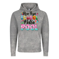 Cloud Rock bye bye school hello pool Vintage Hoodie - BarkalooDesign